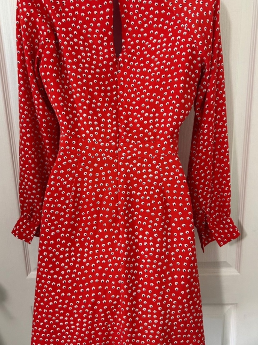 Dress Banana Republic Long Sleeve Preppy Classic Cherry Girl - Picture 9 of 10